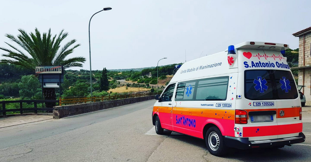 La nostra ambulanza in servizio